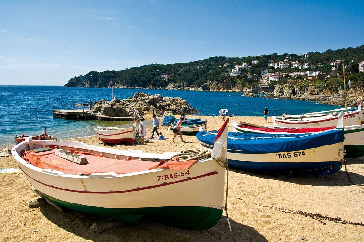 Fischerboote an der Costa Brava