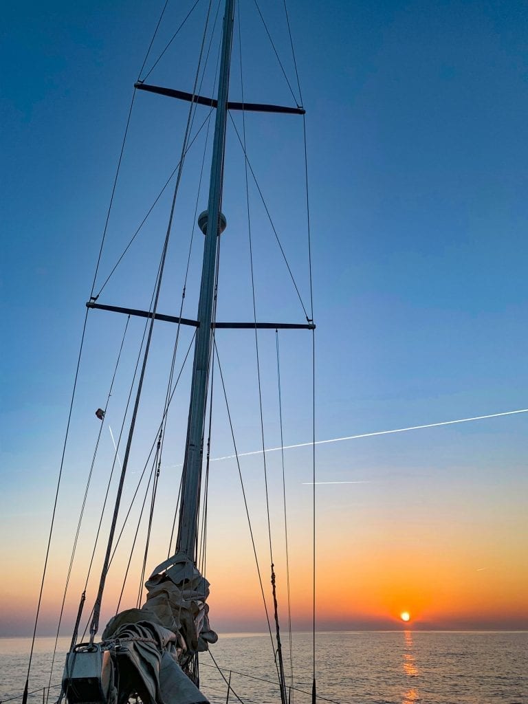 Windjammer Sonnenaufgang - segeln