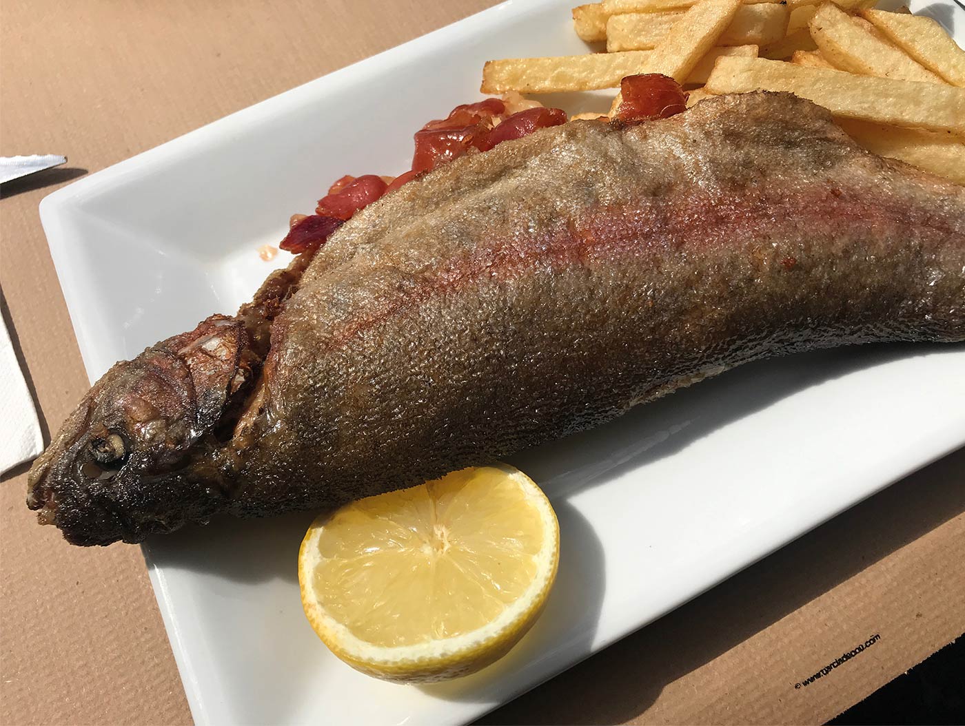 fish, pyrenees, mountains, restaurant