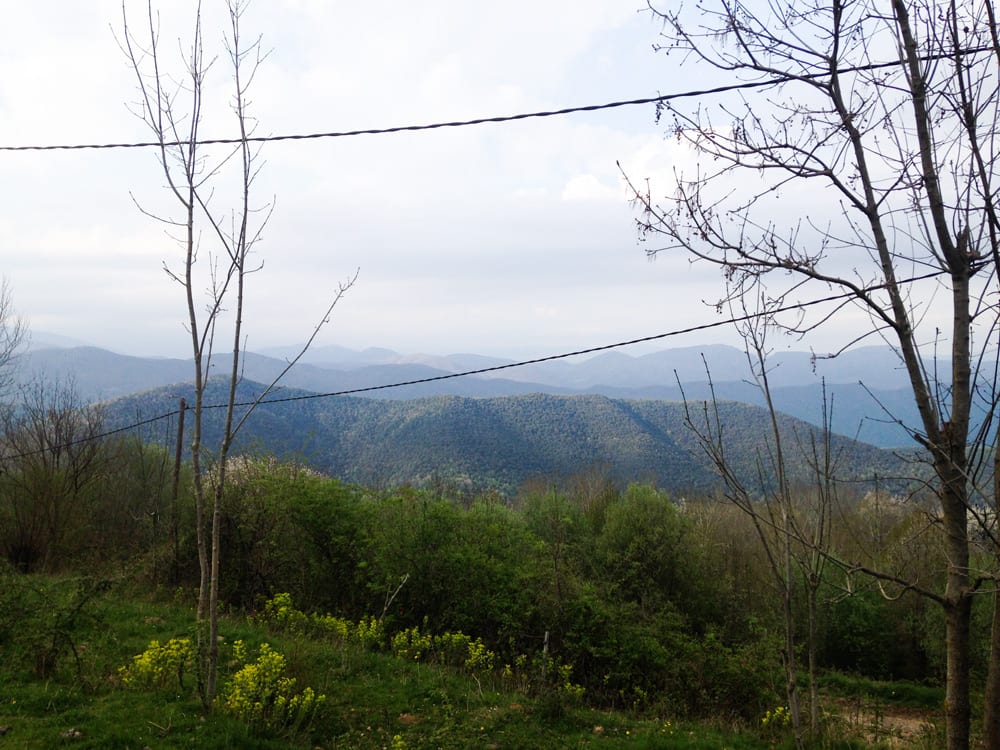 Grandioser Ausblick über die Landschaft.