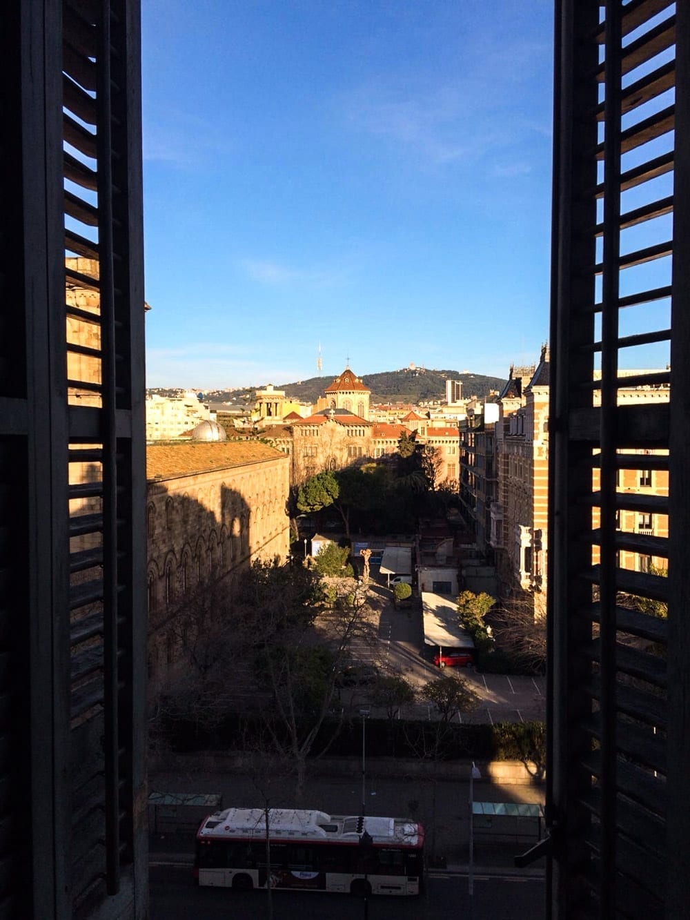 Perfekter Ausblick über die Dächer der Stadt.