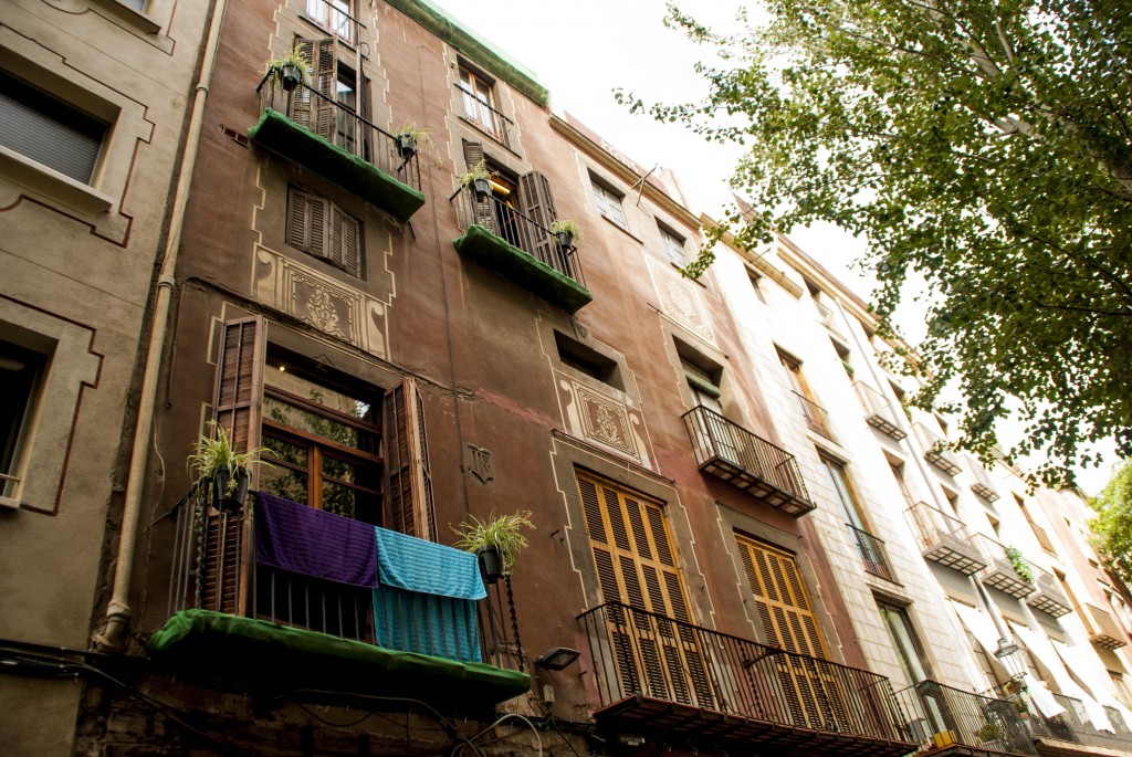 Barcelona-Balkone-Gotisches-Viertel