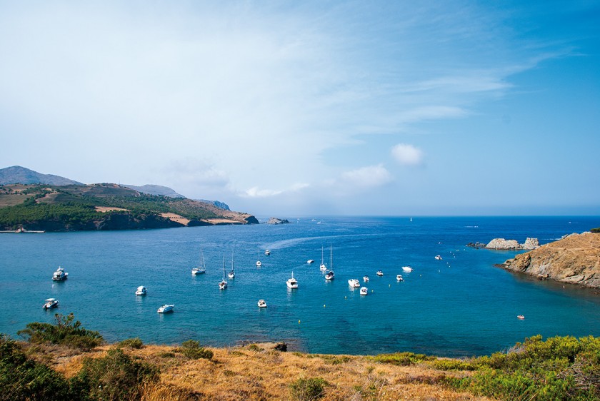 Boote in der Bucht von Garbet