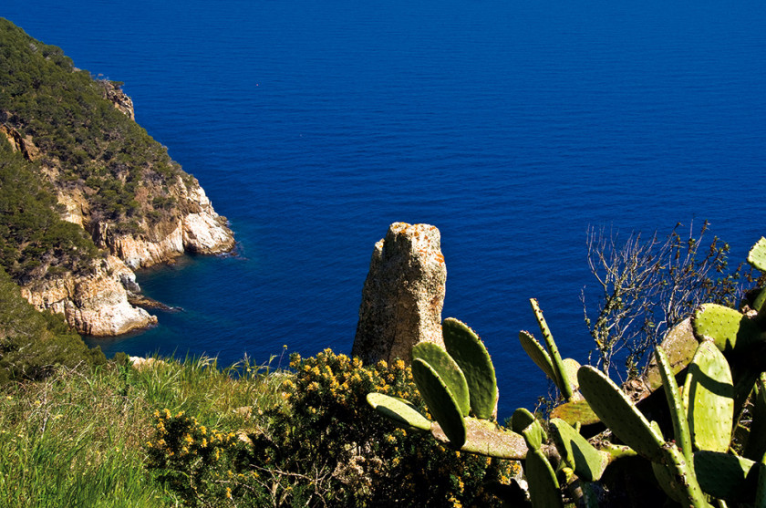 Spektakulärer Ausblick auf das Meer. 