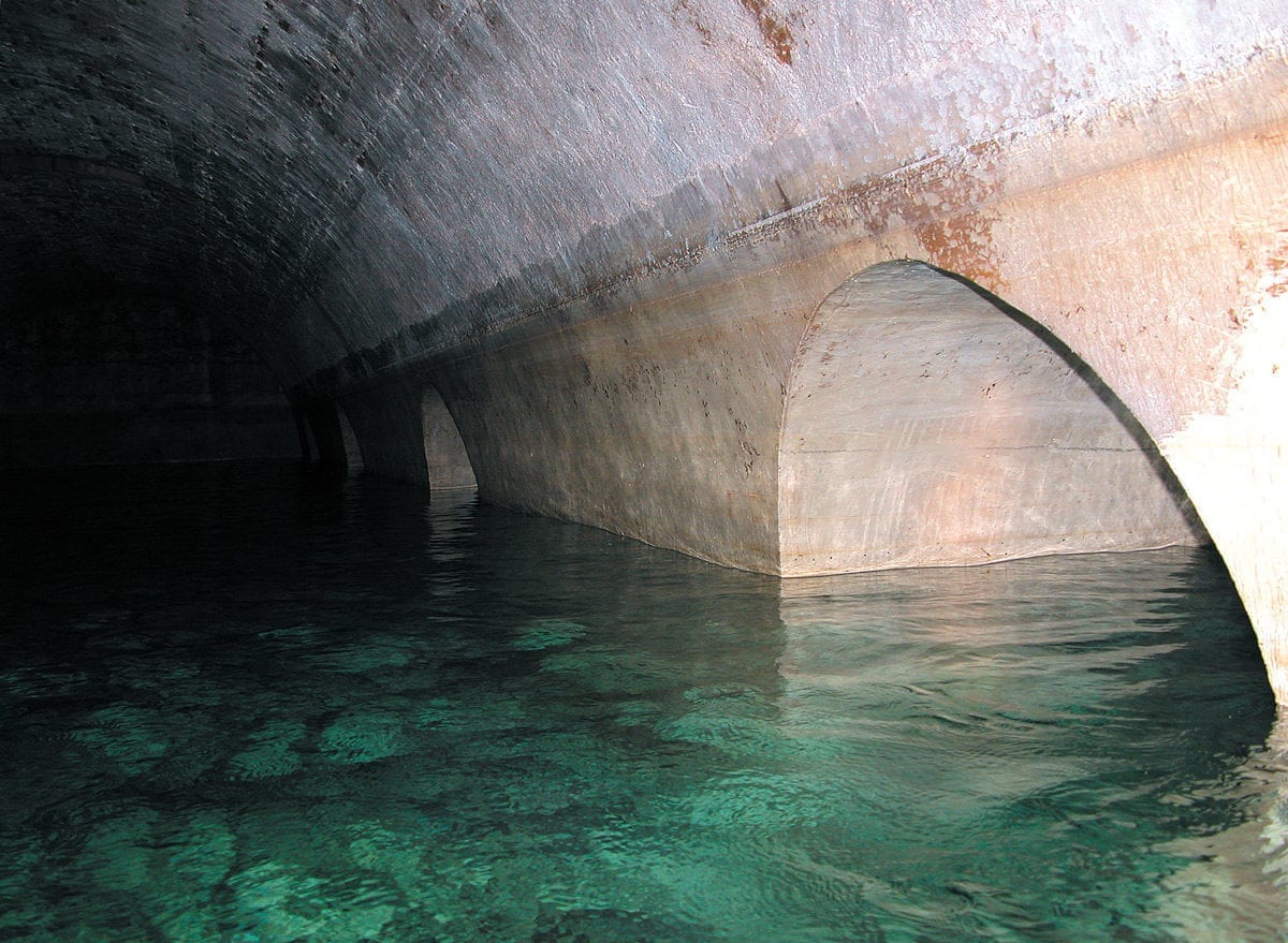 Castell Sant Ferran Wasserspeicher