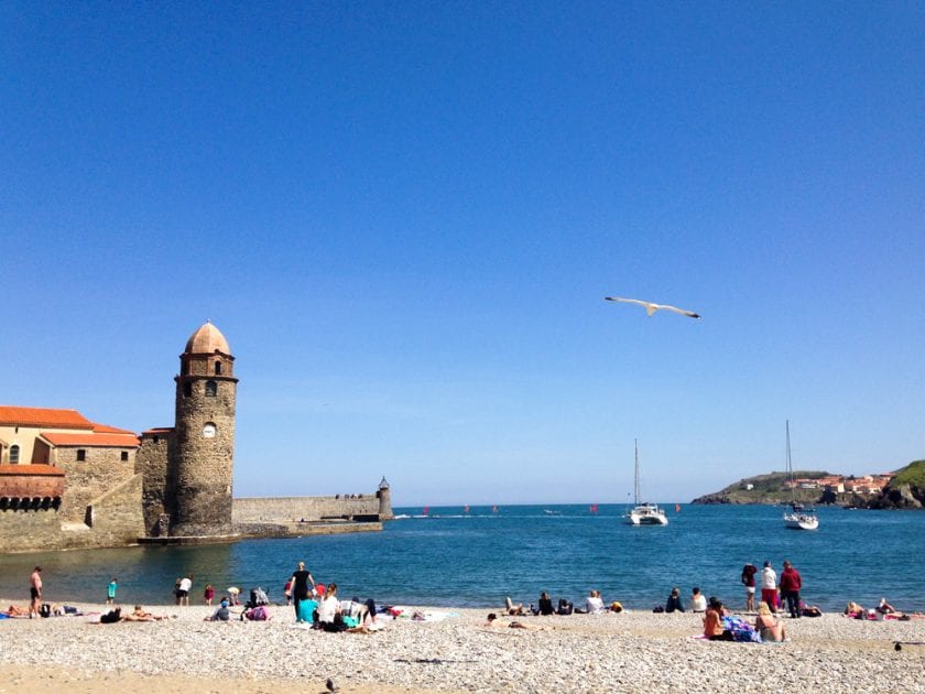 Hochbetrieb in der Bucht von Collioure.