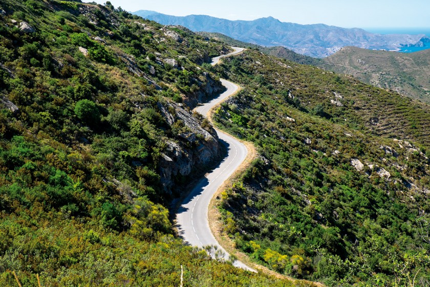 Straße nach Sant Pere de Rhodes