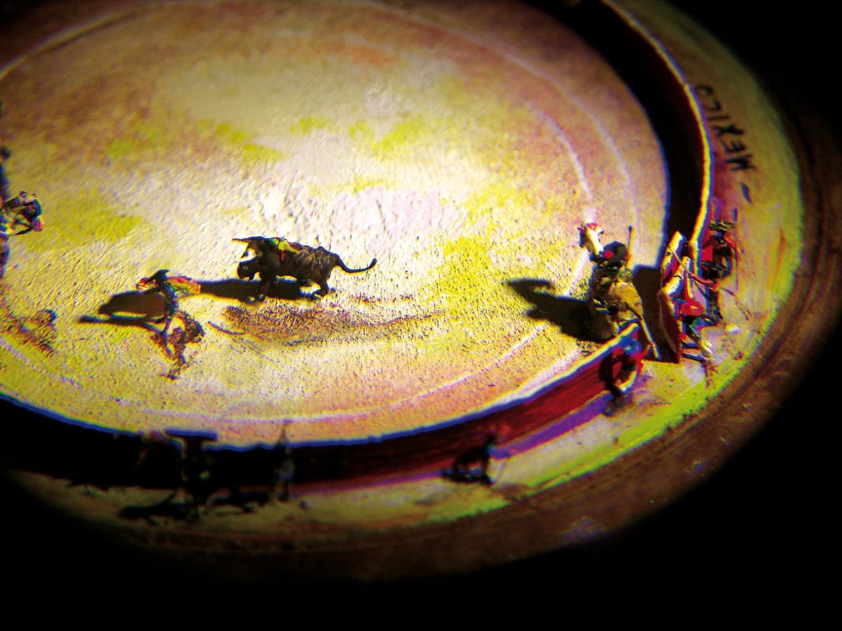 Spanischer Stierkampf in Miniatur